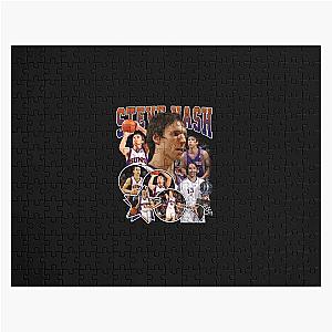 Steve Nash Basketball Legend Signature Vintage Graphic Retro Style Jigsaw Puzzle
