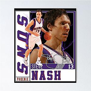 Steve Nash Basketball Vintage Retro 80s Rap Style Perfect Gift For Basketball Lovers Poster