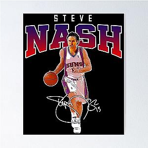 Steve Nash Phoenix Basketball Legend MVP Signature Poster
