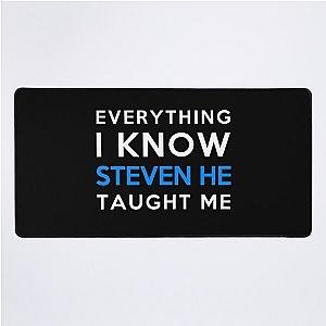 Steven He - Everything I Know Desk Mat