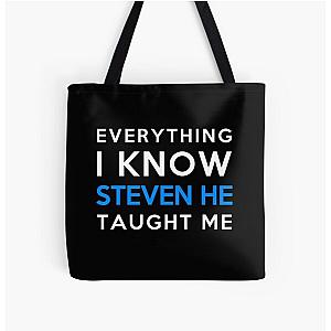 Steven He - Everything I Know Over Print Tote Bag