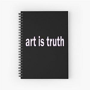 Art is Truth Steven Wilson Spiral Notebook