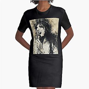 Steve Perry Fanart Graphic T-Shirt Dress