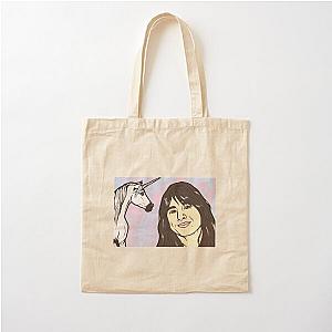 Steve Perry and Unicorn  Cotton Tote Bag