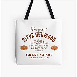 Steve Winwood England 1948 Music D120 All Over Print Tote Bag