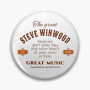 Steve Winwood England 1948 Music D120 Pin