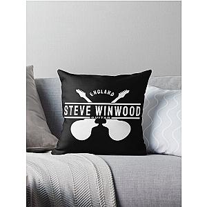 Steve Winwood Crossed guitars D71 Throw Pillow