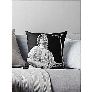 Steve Winwood - BW Photograph Throw Pillow