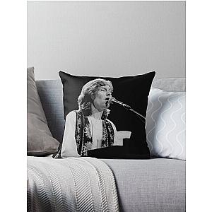 Steve Winwood - BW Photograph Throw Pillow