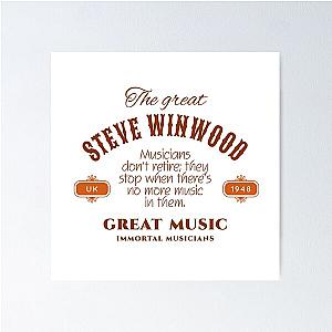 Steve Winwood England 1948 Music D120 Poster