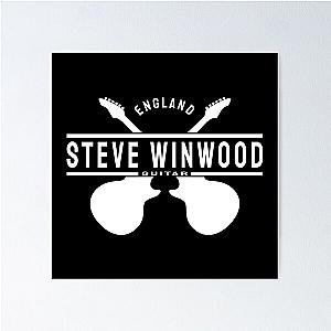 Steve Winwood Crossed guitars D71 Poster