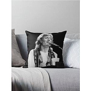 Steve Winwood - BW Photograph Throw Pillow