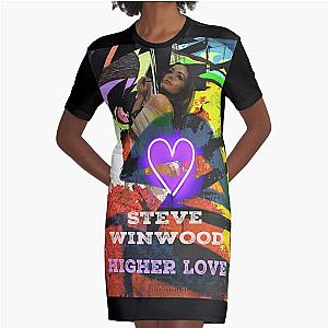 STEVE WINWOOD - HIGHER LOVE Graphic T-Shirt Dress