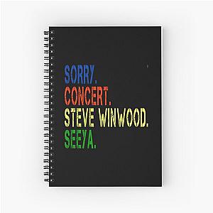 Steve Winwood Music D31 Spiral Notebook