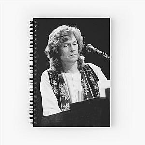 Steve Winwood - BW Photograph Spiral Notebook