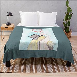 Stevie Nicks Watercolor Throw Blanket