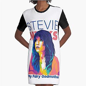 Stevie Nicks Is My Fairy Godmother Graphic T-Shirt Dress