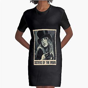 Stevie Nicks Bohemian Style Graphic T-Shirt Dress