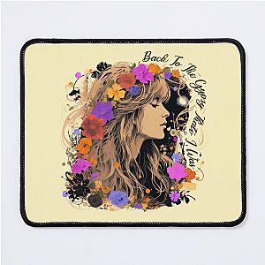 Vintage Stevie Nicks design with wildflower Gypsy That I was  Mouse Pad