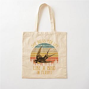 Stevie Nicks She Rules Her Life Like A Bird In Flight Vintage  Cotton Tote Bag