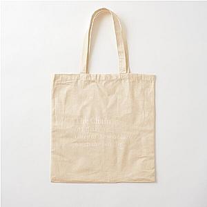 The Chain by Fleetwood Mac Stevie Nicks Aesthetic Minimal Black Cotton Tote Bag