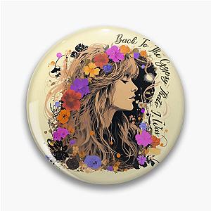 Vintage Stevie Nicks design with wildflower Gypsy That I was  Pin