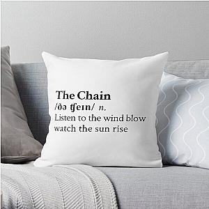 The Chain by Fleetwood Mac Stevie Nicks Aesthetic Minimal Throw Pillow