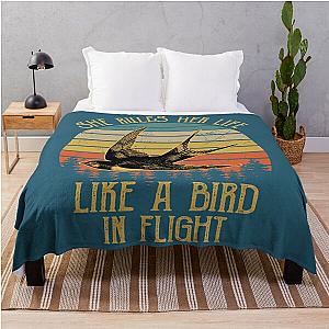 Stevie Nicks She Rules Her Life Like A Bird In Flight Vintage  Throw Blanket