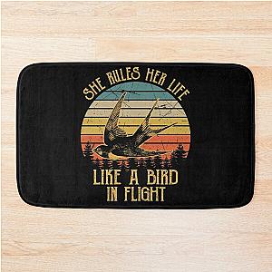 Stevie Nicks She Rules Her Life Like A Bird In Flight Vintage  Bath Mat