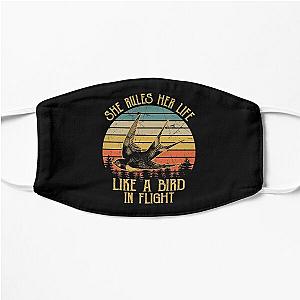 Stevie Nicks She Rules Her Life Like A Bird In Flight Vintage Flat Mask