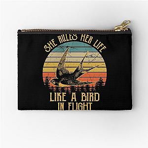 Stevie Nicks She Rules Her Life Like A Bird In Flight Vintage Zipper Pouch