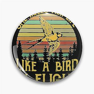 Stevie Nicks Vintage Rock Band Stevie-Nicks She Rules Her Life Like A Bird In Flight Pin