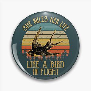 Stevie Nicks She Rules Her Life Like A Bird In Flight Vintage  Pin