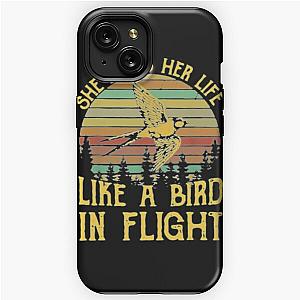 Stevie Nicks Vintage Rock Band Stevie-Nicks She Rules Her Life Like A Bird In Flight iPhone Tough Case