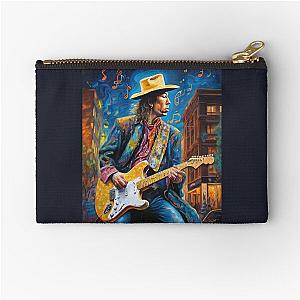 "Melodic Colors: Stevie Ray Vaughan" Zipper Pouch