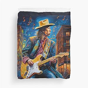 "Melodic Colors: Stevie Ray Vaughan" Duvet Cover