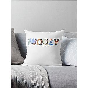 still woozy t shirt - sticker Throw Pillow