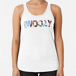 still woozy t shirt - sticker Racerback Tank Top