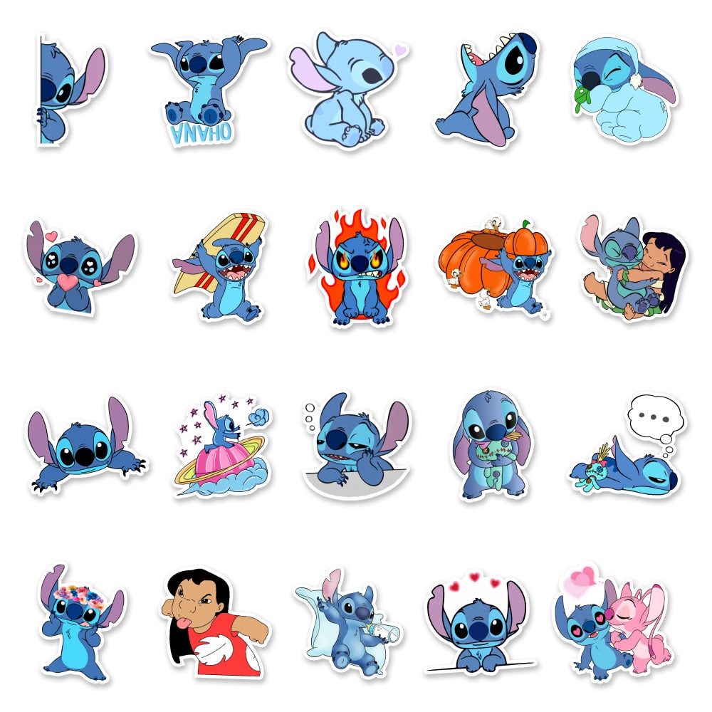 Disney Cute Cartoon Stitch Stickers | Stitch Plush Shop - Official ...