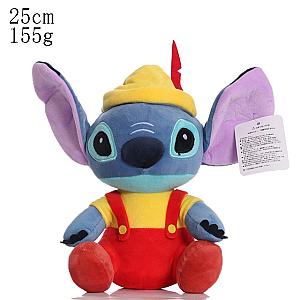 10-25cm Blue Pink Stitch Plush Toy