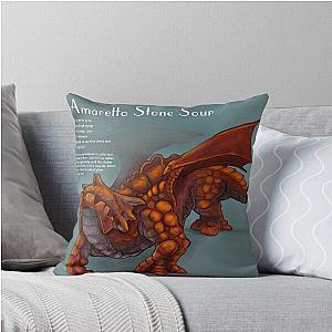 Amaretto Stone Sour Cocktail Throw Pillow