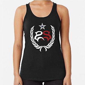 black white red heavy metal stone sour band logo racerback tank top