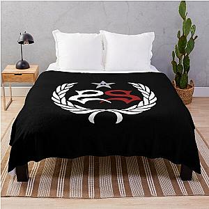 Black White Red Design Heavy Metal Stone Sour Logo Throw Blanket
