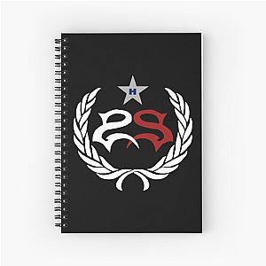 blackwhitereddesign heavy metal stone sour band logo Spiral Notebook