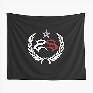 blackwhitereddesign heavy metal stone sour band logo Tapestry