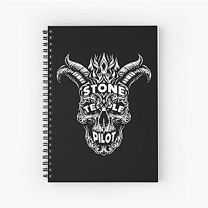 Stone Pilots STP Skull Black and White Spiral Notebook