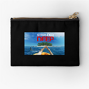 Rafts, Sharks & Struggles Stranded Deep Zipper Pouches