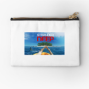 Rafts, Sharks & Struggles Stranded Deep Zipper Pouches