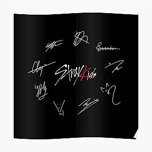 Stray Kids' Signatures (Red Version) Poster RB1608