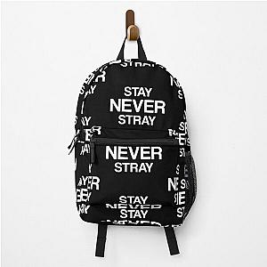 STAY NEVER STRAY Stray Kids Fandom Quote Backpack RB1608